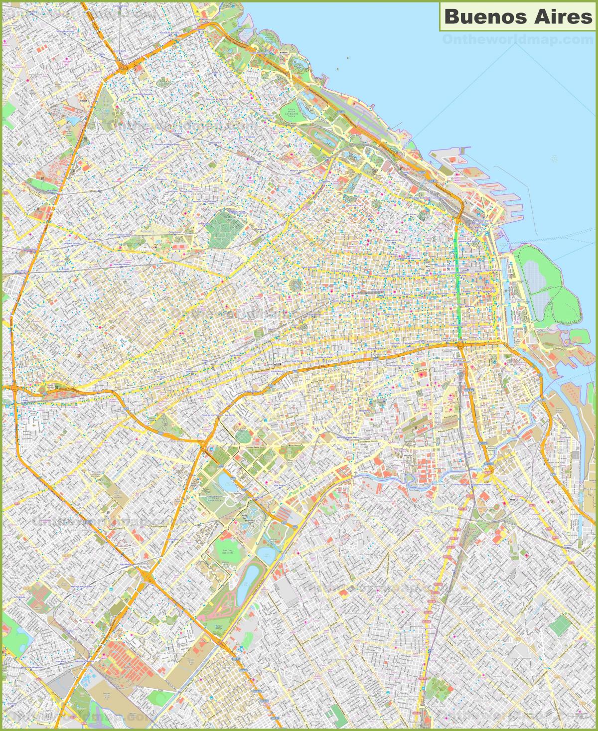 Mapa ulic Buenos Aires